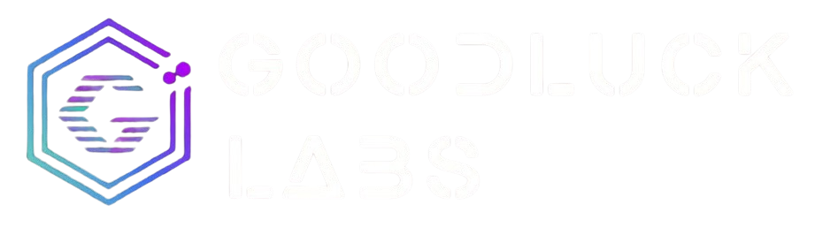 Goodluck Labs logo (white)